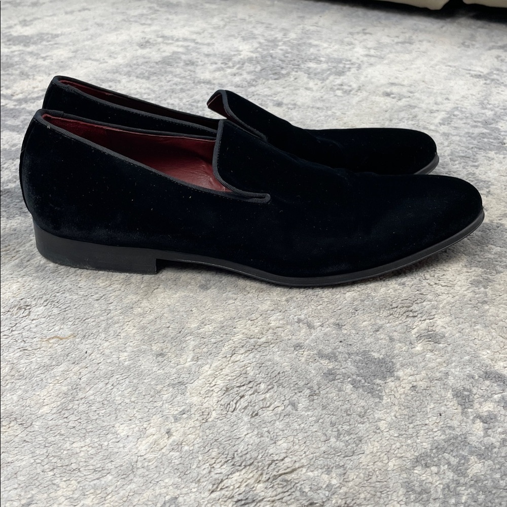 Magnanni Jareth Velvet Loafers Black Classic Smoking Sz 12 - Picture 5 of 12